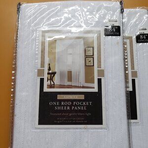 Caprice Rod Pocket Sheer panel.  Set of 2